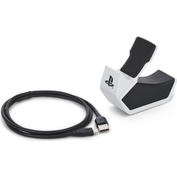 Powera PS5 Solo Gaming Dualsense Wireless Controller Charger Station White