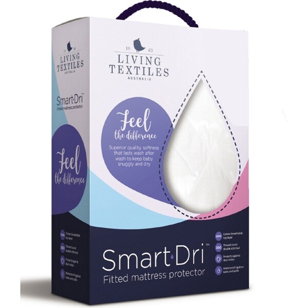 Smart-Dri Baby/Infant 132cm Waterproof Cot Mattress Protector Fitted Large White