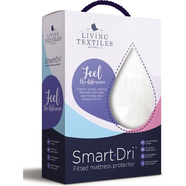 Smart-Dri 92cm Baby/Infant Waterproof Bedside Bassinet Mattress Protector White