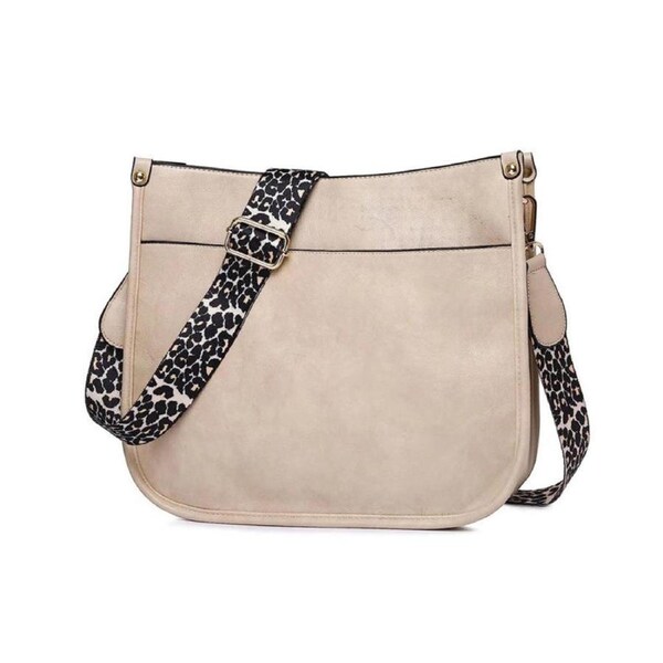 Nevenka Vegan Leather Large Crossbody Bags for Women with Adjustable Straps-CreamyWhite