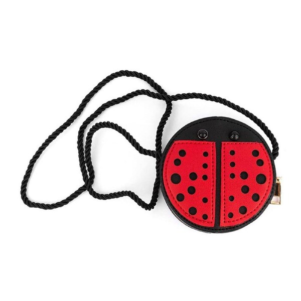 Nevenka Cute Animal Purse Mini Pu Leather Crossbody Bag Wallet Pouch for Girls-Ladybug