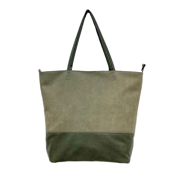 Nevenka Tote Bag Soft Leather Large Capacity Bucket Handbags for Women-Green