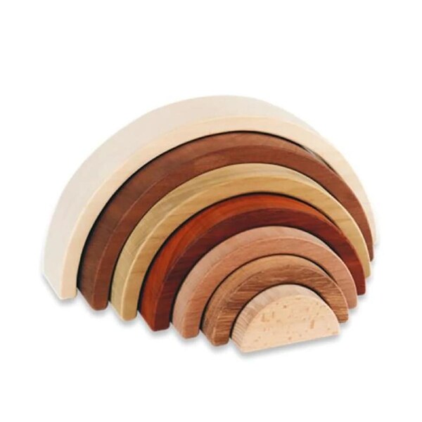 Discoveroo - Wooden Rainbow Stacker