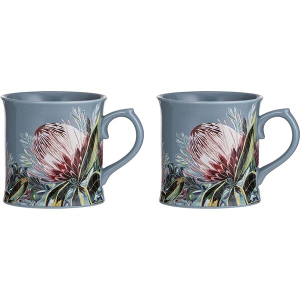 2x Ashdene New Bone China 440ml/13cm Radiance Misty Mug Coffee/Tea Drinking Cup