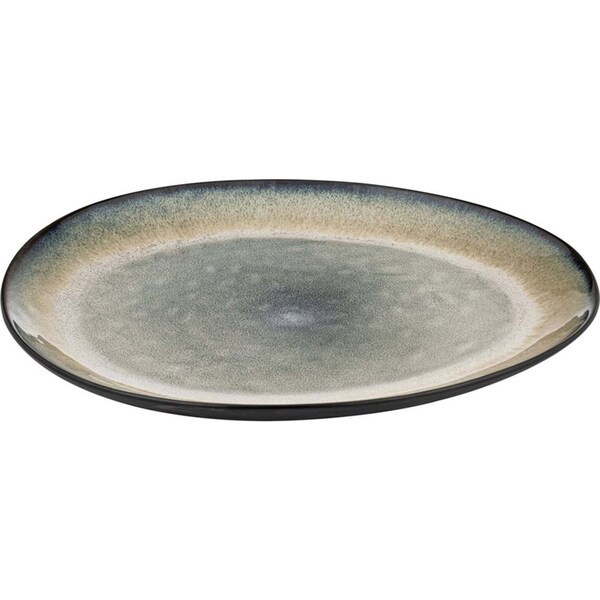 Ladelle Fusion Stoneware 35.5cm Oblong Platter/Serving Food Plate/Tray Mocha