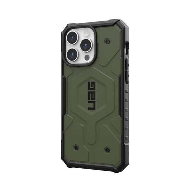 Urban Armour Gear Pathfinder MagSafe Phone Case For iPhone 15 Pro Olive Drab