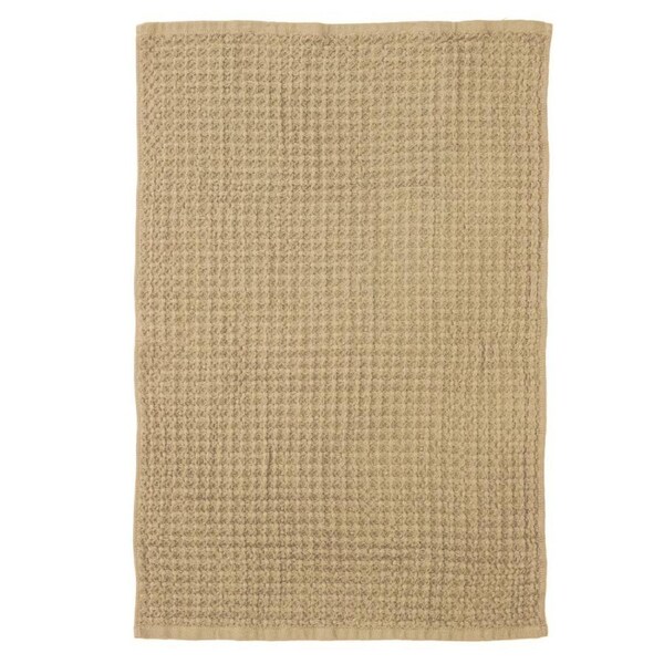 2PK Ladelle Chunky Waffle Cotton 51x79cm Kitchen Towel/Drying Dishcloth Taupe