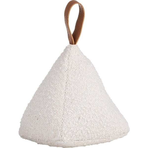 Ladelle Boucle Cream 18cm Weighted Home/Room Door Stop/Stopper
