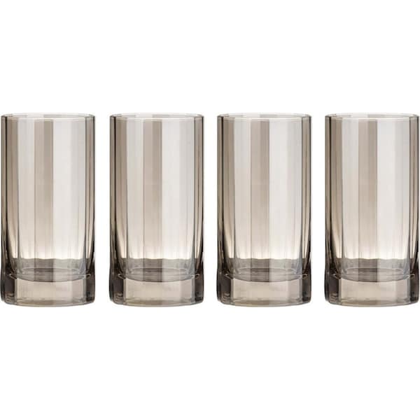 4PK Tempa Ava 464ml/15cm Crystal Highball Tumbler Drinking Glasses Champagne