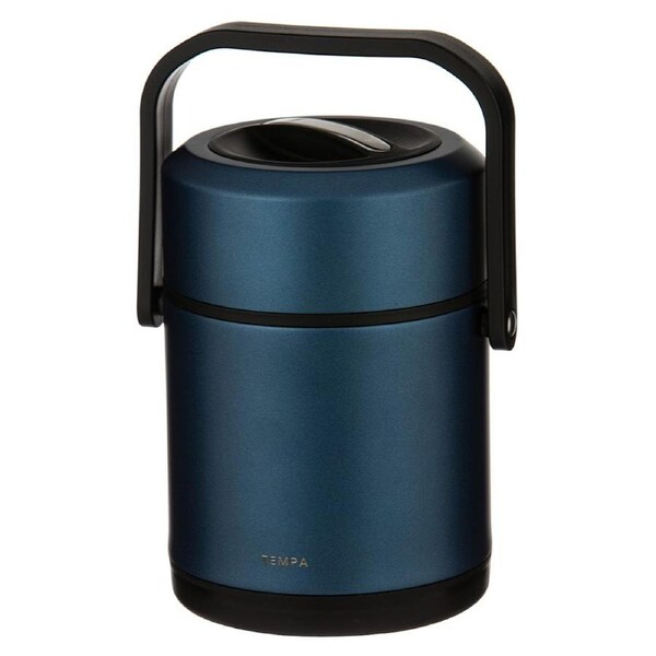 Tempa Parker Stainless Steel 1.6L/21cm Insulated Food Container w/ Handle Navy