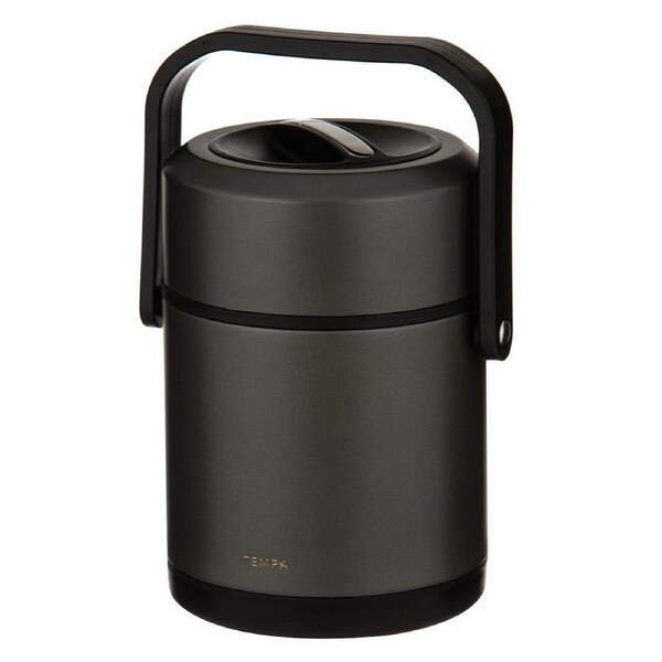 Tempa Parker Stainless Steel 1.6L/21cm Insulated Food Container w/ Handle Grey