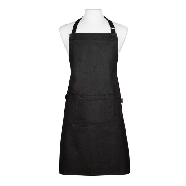 Ladelle Lennox Cotton 69x90cm Kitchen/Cooking Apron w/ 2-Front Pockets Black