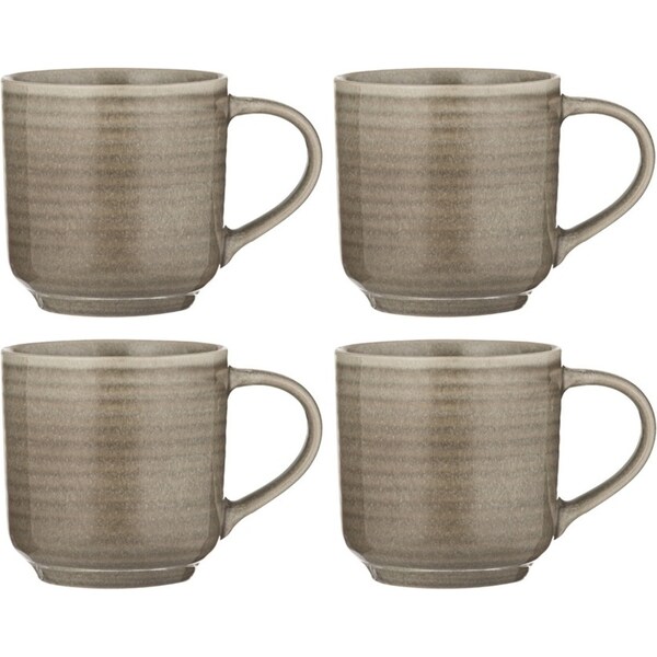 4PK Ladelle Melange Cornflower Stoneware 13cm/380ml Mug Coffee/Tea Cup Latte