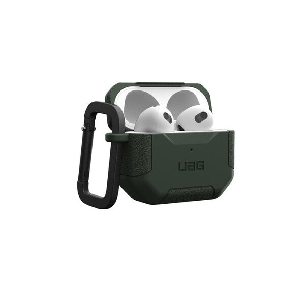 Urban Armour Gear Scout Case Holder w/ Carabiner For Apple AirPods Gen 3 Black