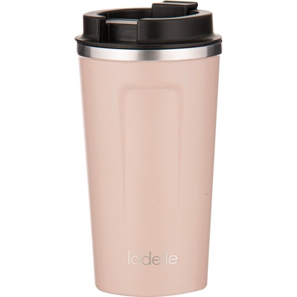 Ladelle Eco Culture Stainless Steel/PP 17cm/500ml Travel Mug/Tumbler Cup Nougat