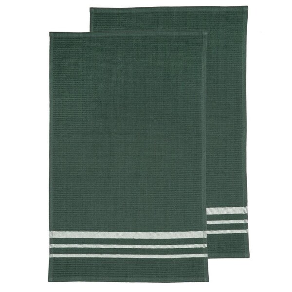 2PK Ladelle Terry Cotton 45x70cm Kitchen Towel Cleaning Dish Drying Cloth Green