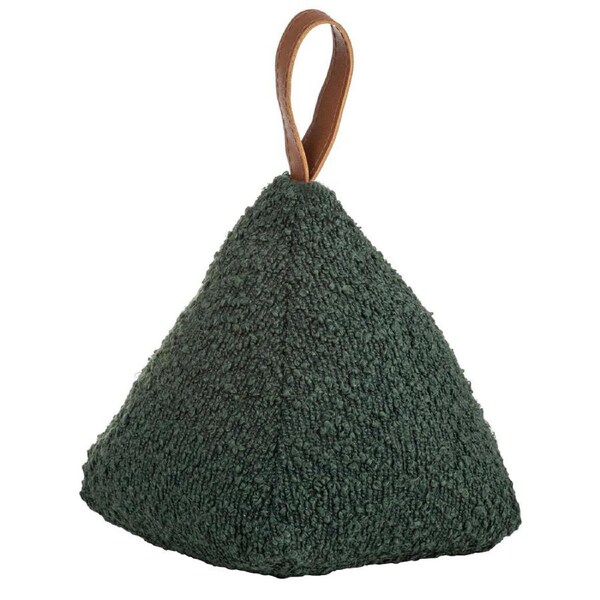 Ladelle Boucle Forest Green 18cm Weighted Room Door Stop/Stopper