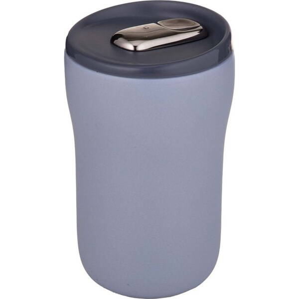 Ladelle Eco Brew II Double Wall Ceramic 350ml Travel Mug/Tumbler Dusty Blue