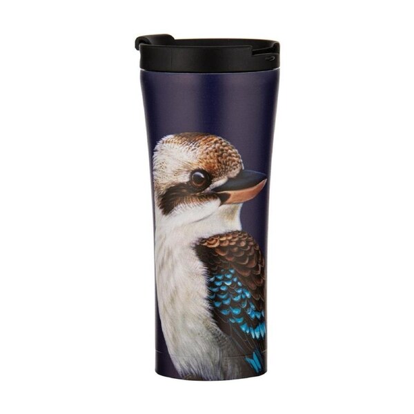 Ashdene Stainless Steel 500ml Modern Birds Kookaburra Travel Mug Drink Cup w/Lid