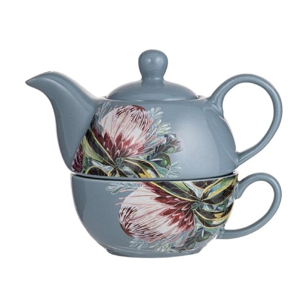 Ashdene New Bone China/SS 17.5cm Radiance Misty Tea For One Drinking Pot/Mug