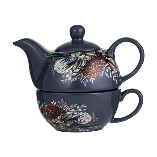 Ashdene New Bone China/SS 17cm Radiance Midnight Tea For One Drinking Pot/Mug