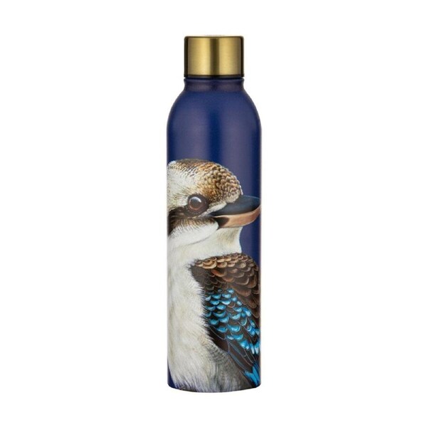 Ashdene Stainless Steel 500ml/24cm Modern Birds Kookaburra Drink Bottle w/ Lid