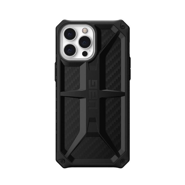 Urban Armour Gear Monarch Phone Case Cover For iPhone 13 Pro Max Carbon Fiber