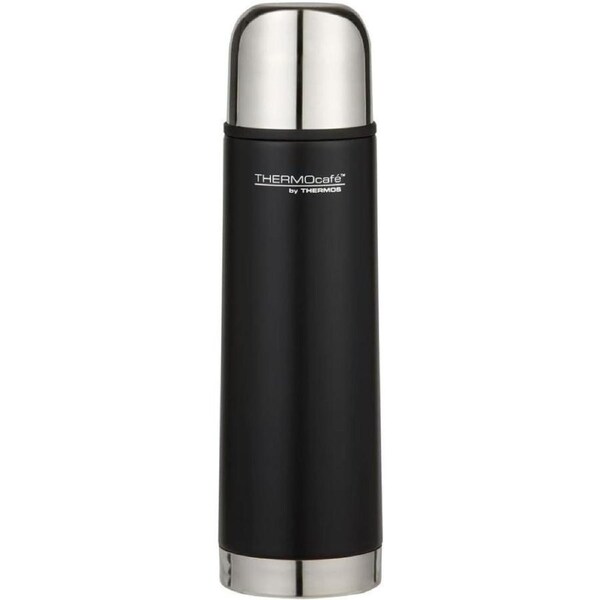 THERMOcafe by Thermos Vacuum Insulated Slimline Flask, 500ml, Matte Black