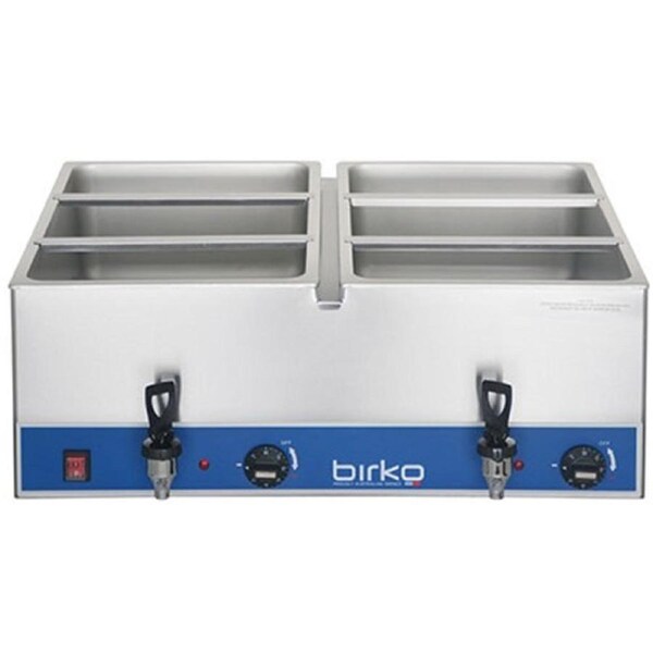Birko Double Bain Marie With Taps - No Pans