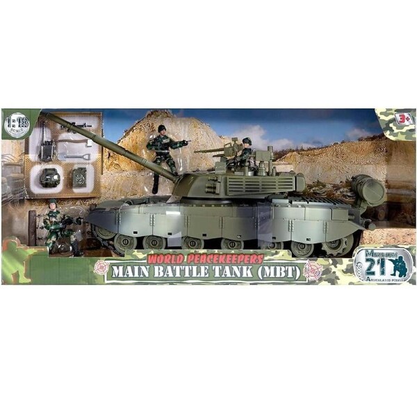 World Peacekeepers - Main Battle Tank With 3 Figures 1:18