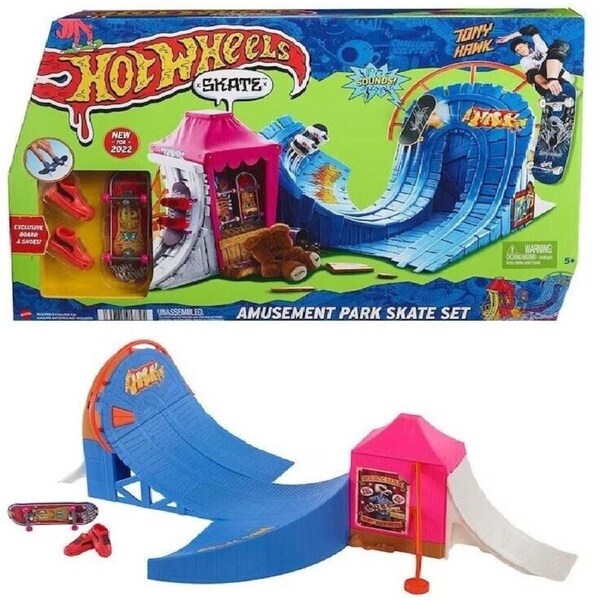 Hot Wheels Skate Amusement Park Skate Set Ages 5+ New Toy Race Track Car Play