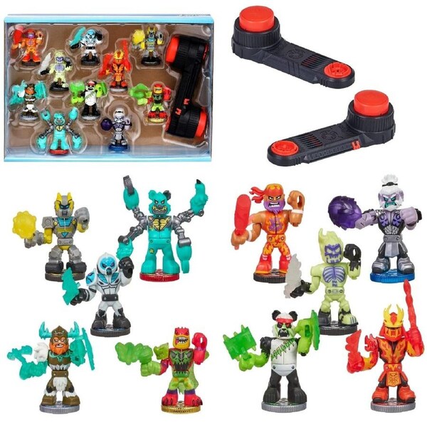 Akedo Button Bash Collector Pack Exclusive Multicolor Video Game Play Gift Set