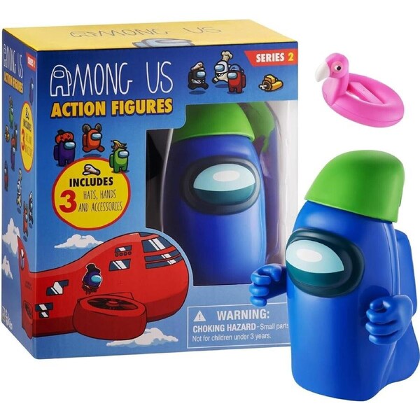 Among Us 17cm Action Figure Blue 1-Pack Assorted Ages 3+ New Toy Play Gift Pack