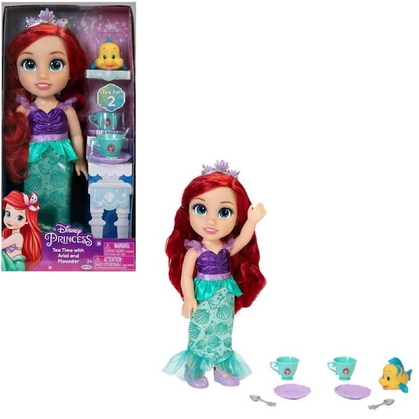 Jakks Disney Princess Doll Tea Time Ariel Play Frozen Gift