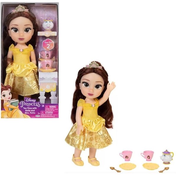 Jakks Disney Princess Doll Tea Time Belle Play Frozen Gift