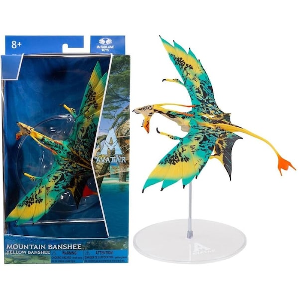 McFarlane The Way of Water World of Pandora Mountain Dragon Yellow Banshee Play Gift