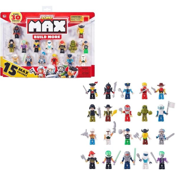 Zuru MAX Build Construction 15 Figurine Pack Assorted Ages 12+ New Toy Action