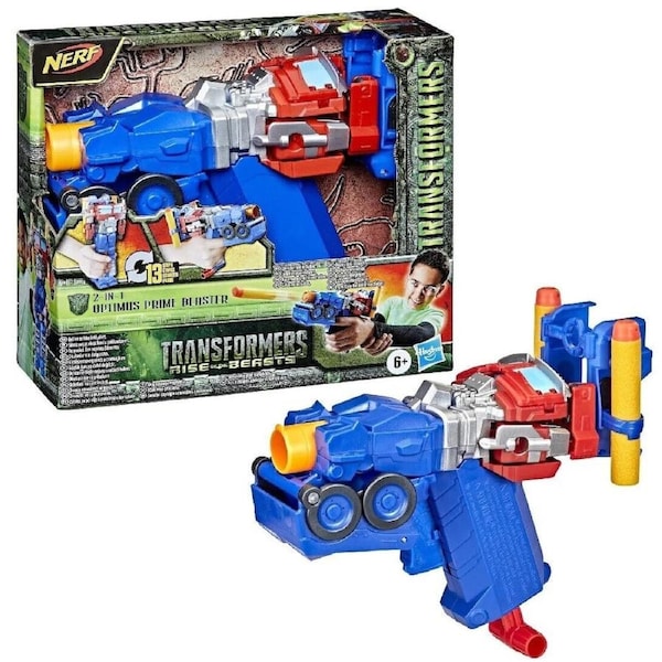 Transformers Rise of The Beasts Movie 2-in-1 Optimus Prime Blaster Ages 6+ Toy