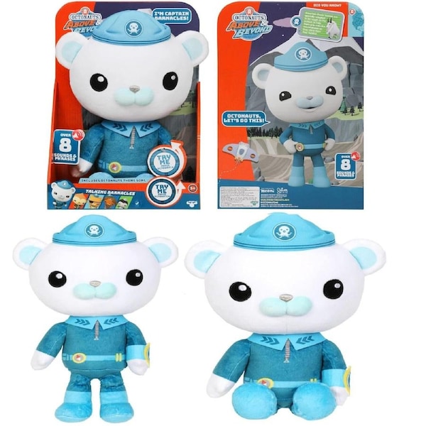 Octonauts Above & Beyond Talking Soft Plush Captain Barnacles Ages 3+ New Toy