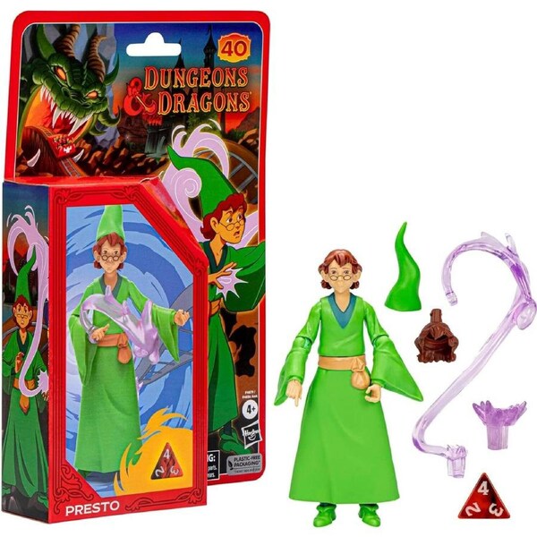 Dungeons & Dragons Presto Cartoon Classics 6-Inch-Scale Action Figure Play Game Cartoon
