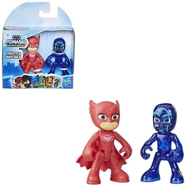 PJ Masks Disney Junior 2.5-Inch Mini Figure 2-Pack Owlette & Night Ninja