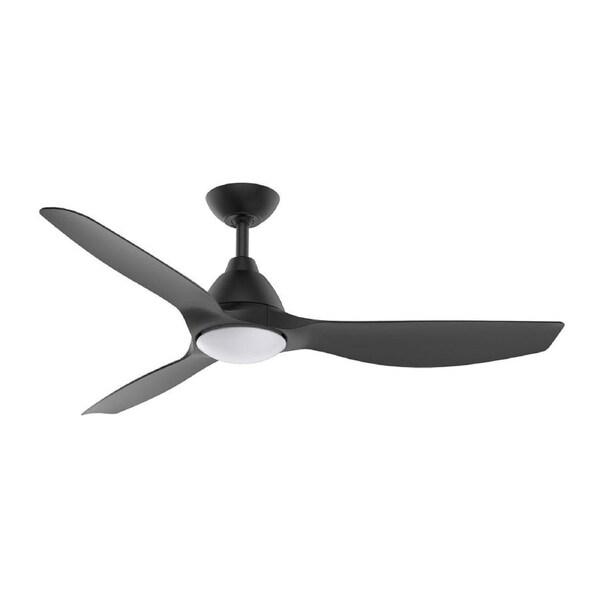 IXL Aeroflow Skywave 132cm 52 Inch DC Ceiling Fan with LED in Black