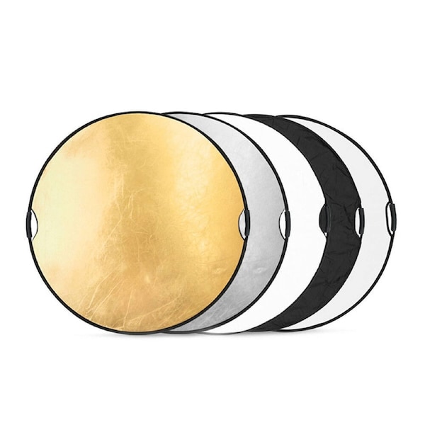 110CM 5 in 1 Photo Reflector With Handle Grip Studio Photography Light Collapsible