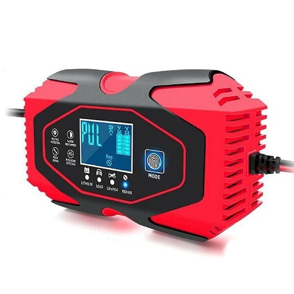 Car Battery Charger 24V 12V Automotive AGM GEL And Lithium LiFe PO4 With LCD Display