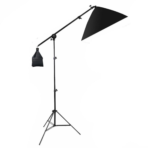 Photo Studio Continuous Softbox Lighting Boom Arm Video Soft Box Light Stand Kit