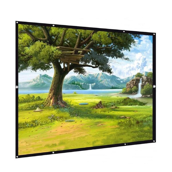 Projector Screen 120in 16:9 3D Hanging HD Home Cinema Projection Theatre Outdoor