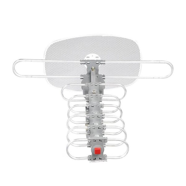 Rotating Outdoor Digital TV Antenna Coax Cable UHF VHF Amplifier Signal Booster