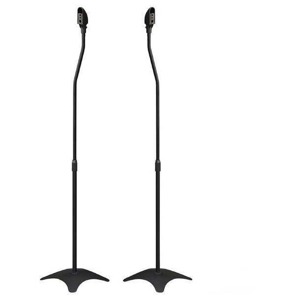 Rear Speaker Stands Stand Tripod Studio Adjustable Height Surround Rack - 2 Pack
