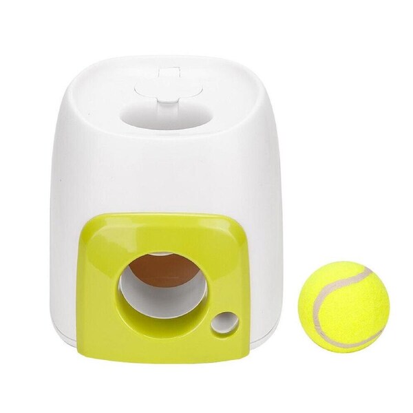 Interactive Dog Toys Roll Out Tennis Ball Machine For Pets Training Snack