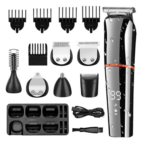 Mens Body Hair Clippers Beard Trimmer Shaver Nose Haircut Grooming Kit